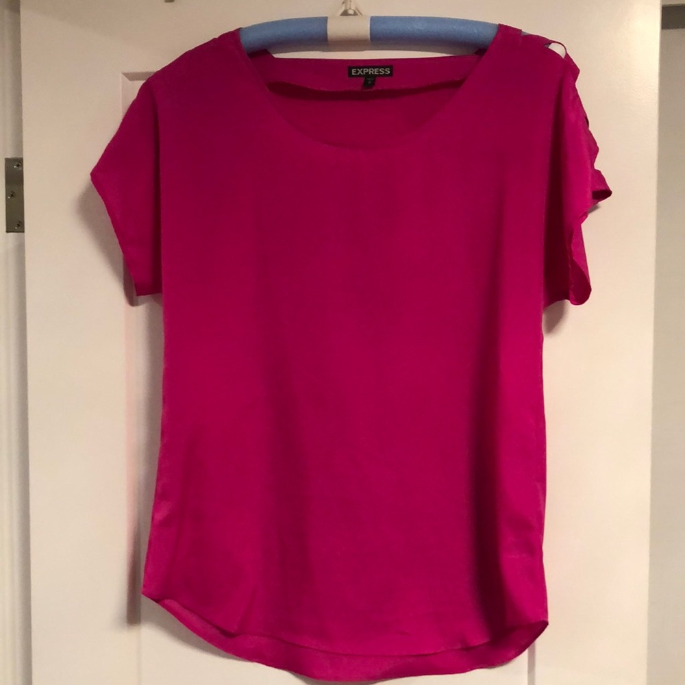 Express hot pink blouse
